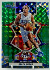 2021-22 Panini Mosaic Jalen Suggs National Pride Green Mosaic Prizm RC Magic
