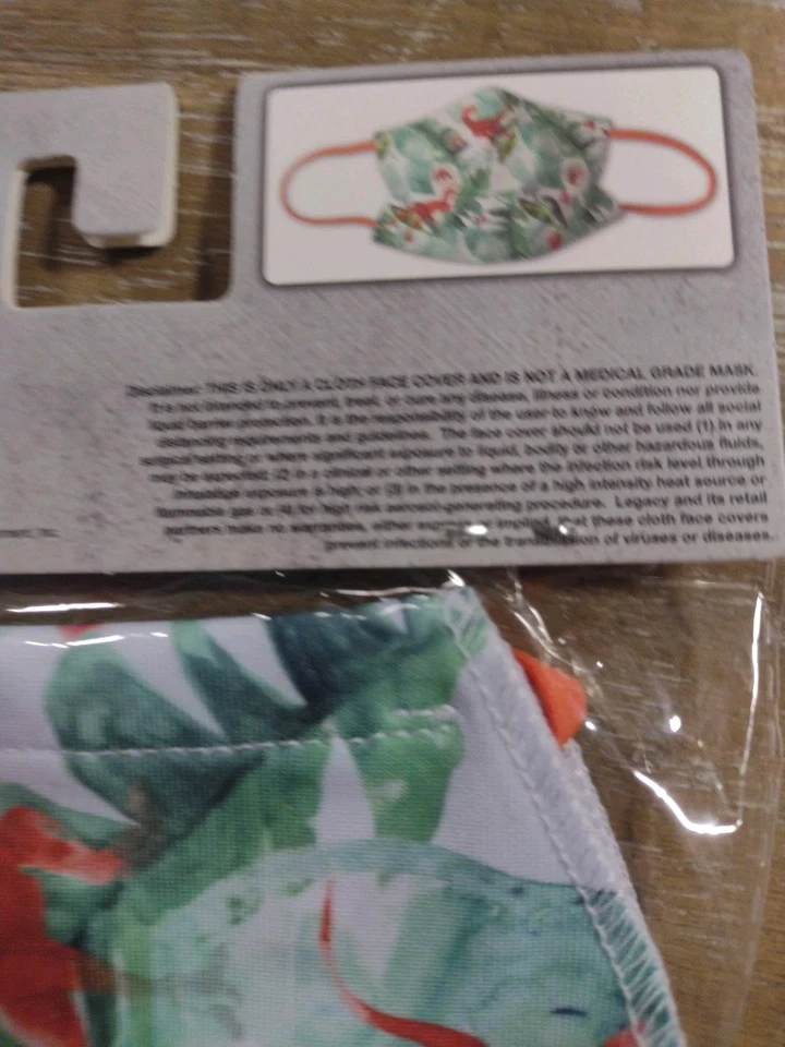 6 Jurassic Reusable Far Cover Or  Face Mask One Size.  - Image 3 of 3