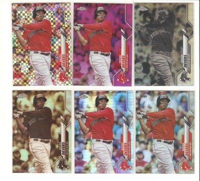 2020 Topps Chrome RAFAEL DEVERS NEGATIVE PINK XFRACTOR PRISM FOIL SEPIA GIANTS
