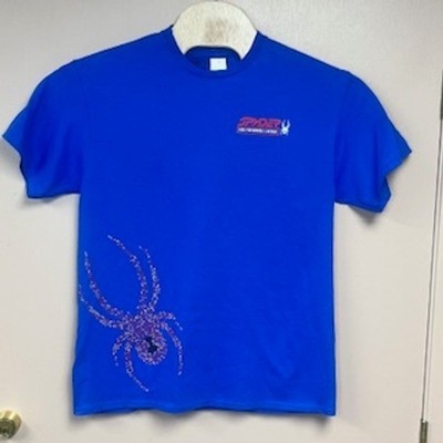 Spyder High Performance Clothing Mens Blue Graphic T-Shirt Cotton Size Large NEW