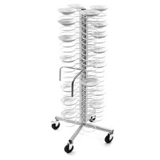 Carrello porta piatti cucina mensa 96 piatti 25/31 cm RS3453