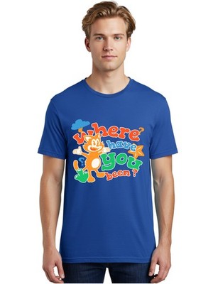 Where-Have-You-Been Mens Graphic Tee,100% Cotton,Casual Summer Wear