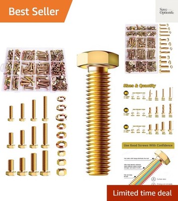 520 Pcs M5 M6 M8 Hex Head Bolts Screws, Metric Bolt Assortment, 8.8 Grade Nut...