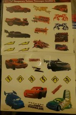 Disney Pixar CARS 5 Tattoos Birthday Decorations Party Favor Supply Rewards Loot