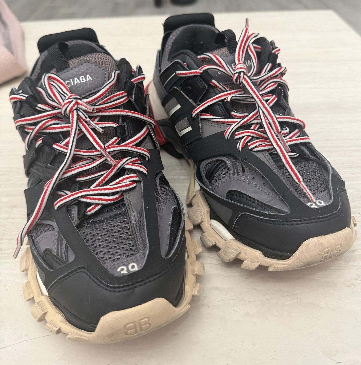 Size 8 - Balenciaga Track.2 Trainer Black Grey Red W | eBay