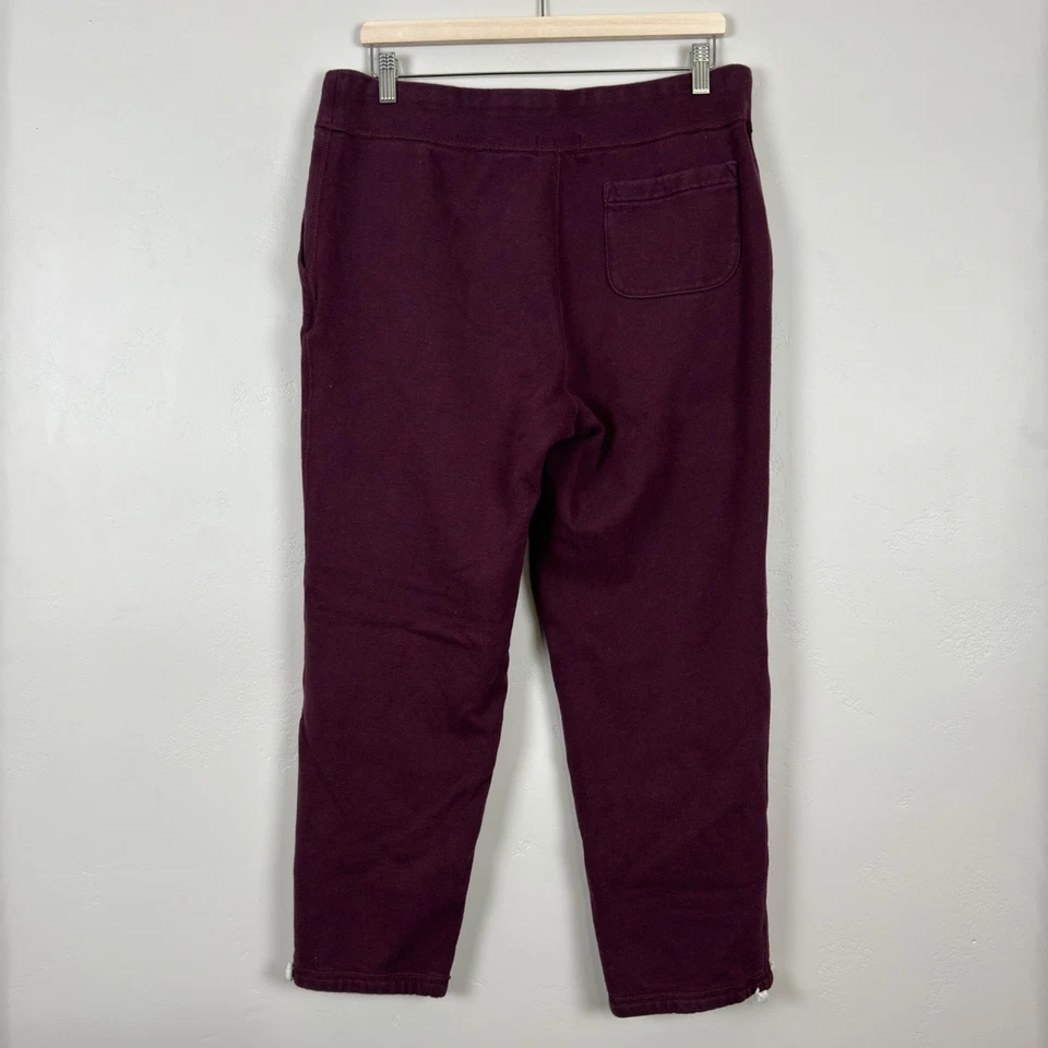 Pantalones deportivos Polo Ralph Lauren para hombre L polar borgoña granate logotipo de pony Foto 2 de 4