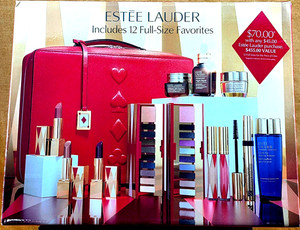 NEW Estee Lauder Holiday Blockbuster Beauty Box Cool 12 Full Size Makeup Set