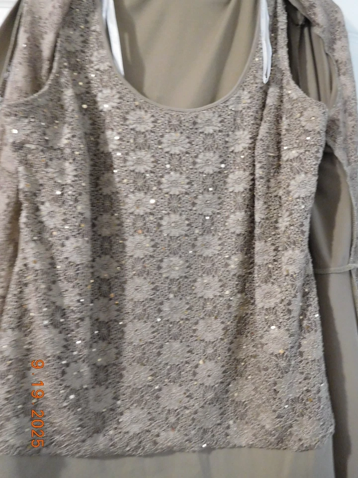 TRAJE PANTALÓN MADRE DE LA NOVIA - TOP OLEG CASSINI CON PANTALONES R&M RICHARDS - 18W  Foto 3 de 4