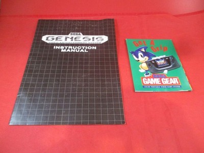 Sega Genesis Model 1 System Console Instruction Manual Booklet + Insert ONLY #