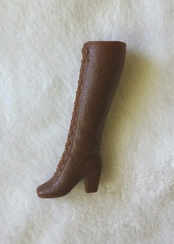 Vtg 70's Mattel Barbie Francie Squishy Knee High Boots Tan Navywhite Brown Korea - Picture 17 of 21