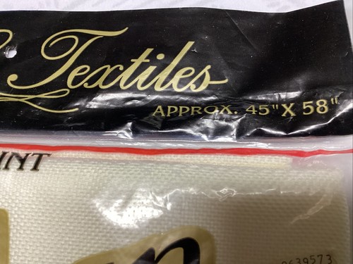 M.C.G. Textiles Afghan Cloth 45"x 58" 18 count 100% Acrylic Brand New Old Stock - Picture 2 of 4