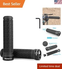 All-Weather Non-Slip Bicycle Handlebar Grips for Easy Control   Lock-On Design
