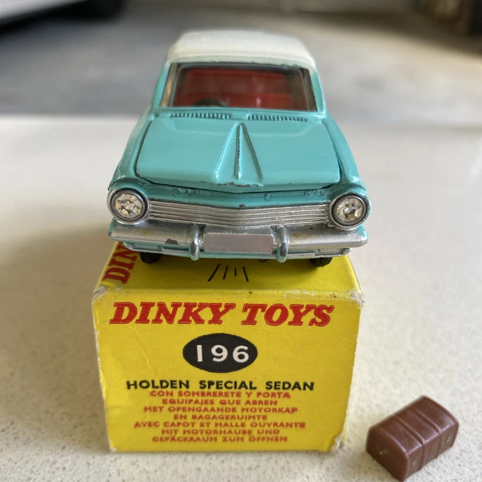 Dinky 196 Holden EJ with Original Box ULTRA RARE Turquoise Superb Original Piece - Image 2 of 4