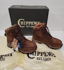 new CHIPPEWA size 10 L24979 Womens Hiking Boot Waterproof Leather ortholite shoe