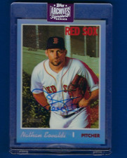 Nathan Eovaldi 2025 Topps Archives MLB Signature AUTO SP /30 Boston Red Sox
