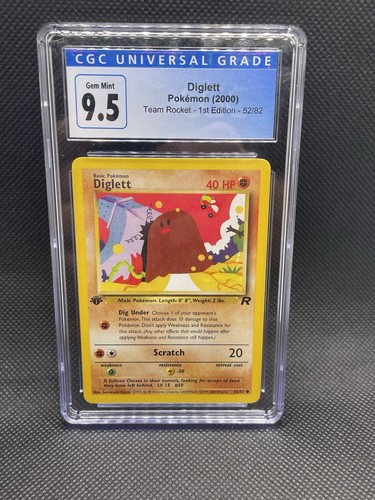 Diglett (1st Edition) graded CGC 10 for sale on eBay