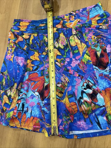 DONA JO Womens Sz 2 Large Multi Abstract Print Pull On Athletic Stretch Skort - Picture 5 of 11