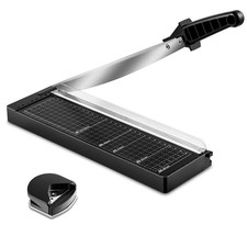 Paper Cutter 12 Inch, 8 Sheet Capacity, Heavy Duty Paper Cutter for Cardstock...