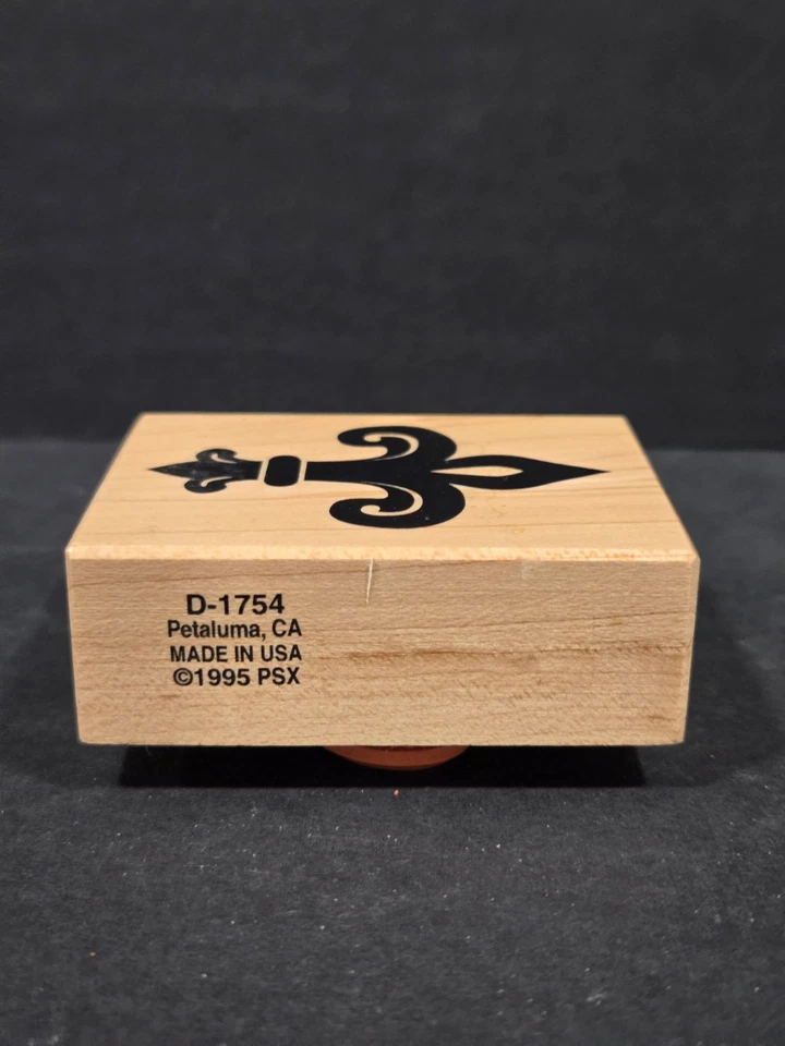 1995 PSX Rubber Stamp, D-1754 Fleur De Lis, Signs & Symbols - Image 3 of 3