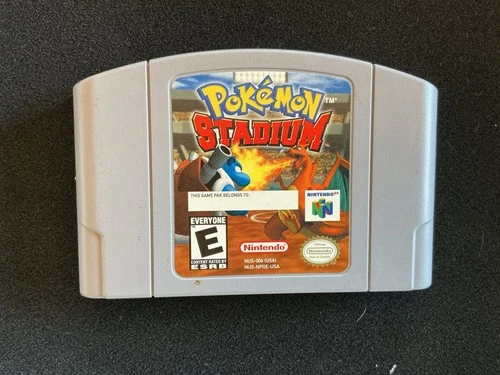 Pokemon Stadium N64 (Nintendo 64, 2000) - Authentic Cartridge - Tested & Working