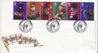 GB Stamps First Day Cover Punch and Judy Show Puppets, POLICE - BRIGHTON PM 2001