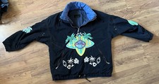 Vintage Bogner Ski Snow Embroidered Jacket Large Hawaiian 1/4 Zip
