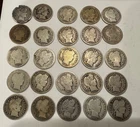 90% Silver $2.50 Face Silver Barber Dimes Lot (25 Barber Dimes)
