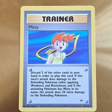 Pokémon TCG Misty 102/132 Gym Heroes Rare Trainer Regular English 2000 Unlimited on eBay