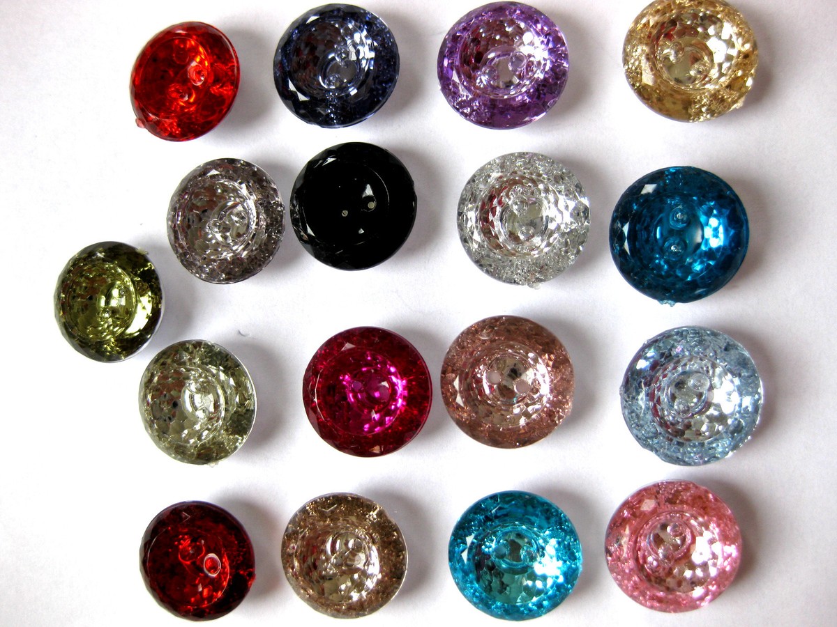 CCYKXA 300 Pezzi Di Bottoni Per Merceria Da 15 Mm, Colorati, Rotondi