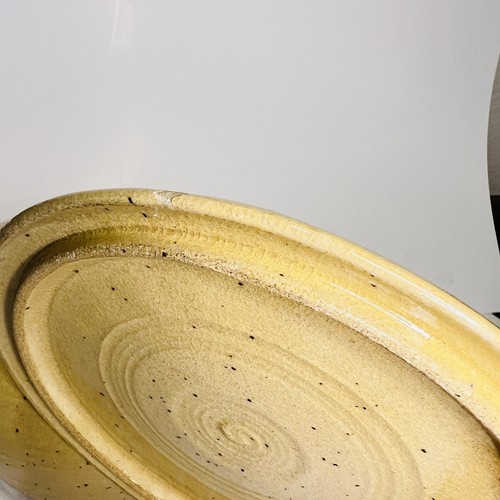 Studio Signed Pottery Speckled Stoneware Crock Pot/cookie Jar & Lid 9in By 7.5in - Picture 6 of 6