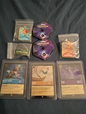 Disney Lorcana Season/Chapter 1 Promos FULL SET with Pins, 2 Lore Counters