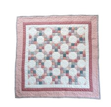 Beautiful Handmade Hand Stitched Lap Quilt Baby Wall Hanging Nursery 51x51"