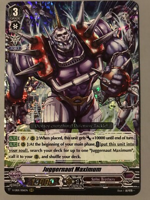 CARDFIGHT VANGUARD JUGGERNAUT MAXIMUM (SPIKE BROTHERS) V-EB01/006EN RRR