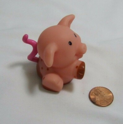 Fisher Price Little People Touch & Feel Pink Muddy Farm Pig For Stable Zoo Ark