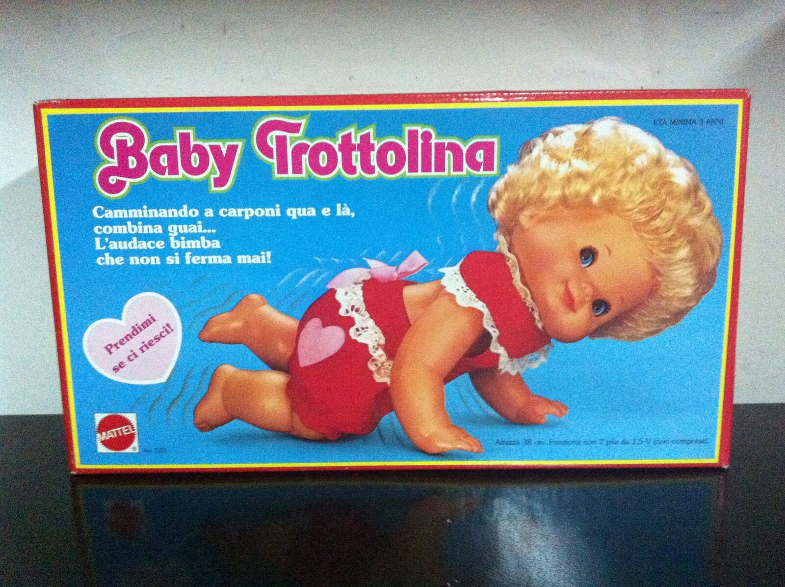 Mattel BABY THAT-A-WAY Doll Bebe Trotteur MIB, 1982