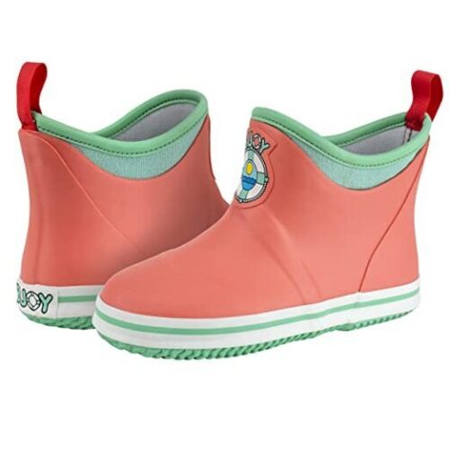 Toddler Rain Boots for Girls and Boys 1 Little Kid Coral