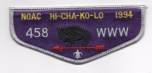 HI-CHA-KO-LO Lodge 458 Flap S-14 NOAC Flap (1994), Mint! - 第 1/1 張圖片