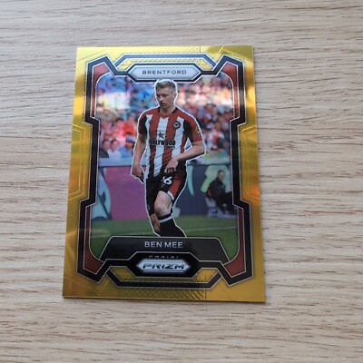 2023-24 Panini Prizm EPL Ben Mee Gold Prizm /10 Brentford Burnley