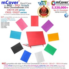 NEW mCover  Hard Case for 2022 14" Acer Chromebook CB314-2H C922 series laptop