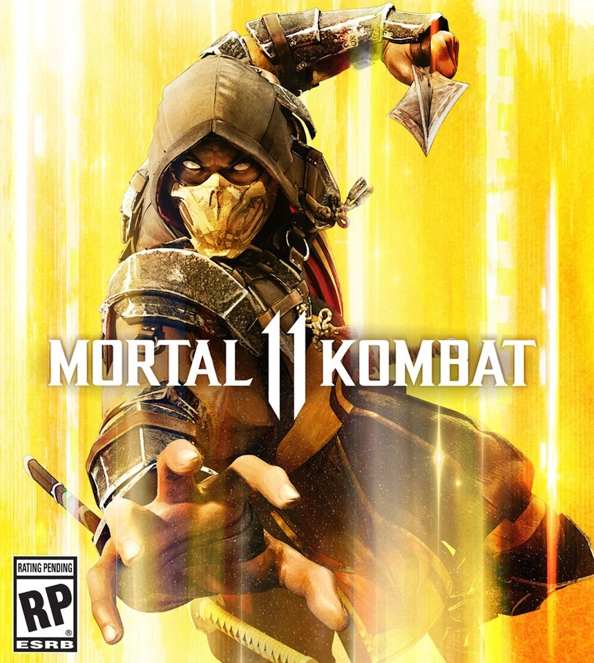 Mortal Kombat 11 - Cover Art Gaming Poster Dragon 11x16 Scorpion Sub Zero