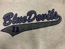 VINTAGE Russell Duke Blue Devils Crewneck Sweatshirt Large Mens NCAA Gray USA
