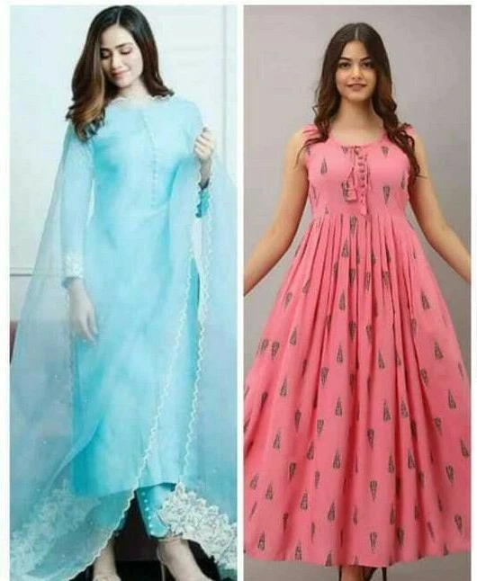 Long anarkali cheap kurti designs