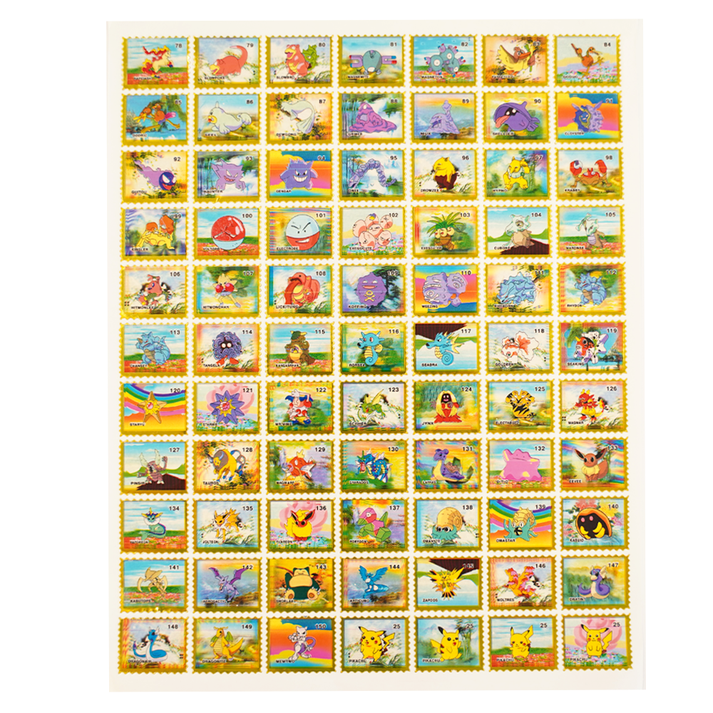 ポケモンシール　Gotta Stamp'em All ステッカーシート Pokemon Stamp Sticker Sheet (2000) - 77 Stickers | eBay
