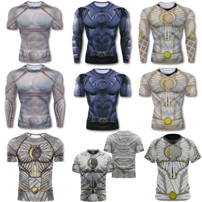 Moon Knight Marc Specto 3D T-Shirts Cosplay Superhero Herren Quick Dry Tops Tee