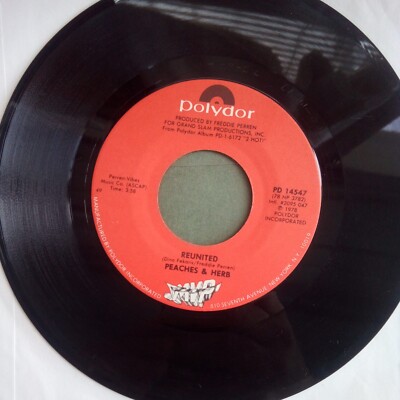 PEACHES & HERB - REUNITED / Easy As Pie, 1978 Polydor (PD14547) Excellent vinyl