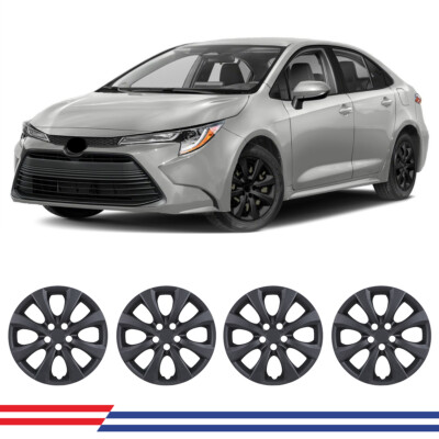 16'' Set of 4 Wheel Covers Snap On Hubcap R16 for 2014-2026 Toyota Corolla Matrix