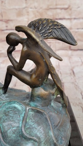 Salvador Dali Nobility of Time Bronze Sculpture Special Patina Statue Figurine - Picture 4 of 10