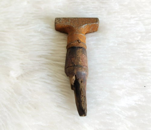 Vintage Madras Central STN. TMO Post Office Wooden Iron Stamp Original Old I883 - Picture 3 of 7