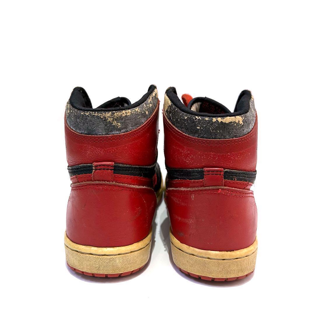 NIKE AIR JORDAN 1 BRED Original Made in Korea 1985 Vintage NIKE AIR JORDAN 1 BRED Original Made in Korea 1985 Vintage