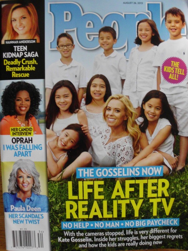 PEOPLE MAGAZINE 8-26-13 OPRAH WINFREY, PAULA DEEN, KATE GOSSELIN